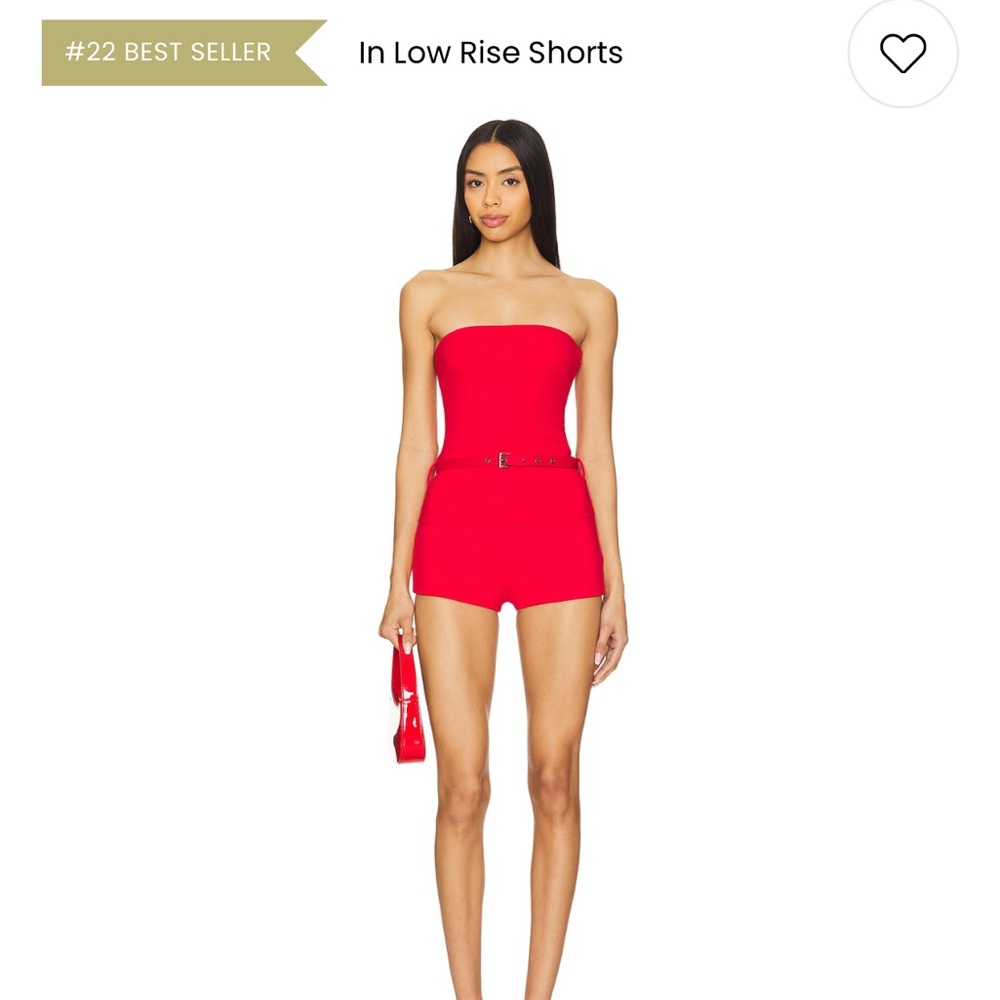 Molly Top in Cherry Red and Roxie Hot Short in Cherry Red